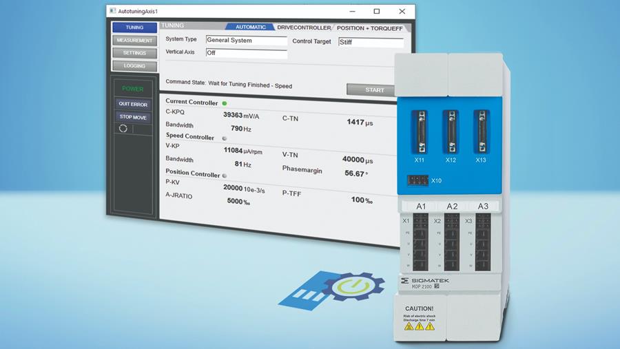 Autotuning voor MDD 2000 servoaandrijvingen