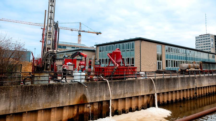 Hogeschool PXL test geothermie op Campus Elfde Linie