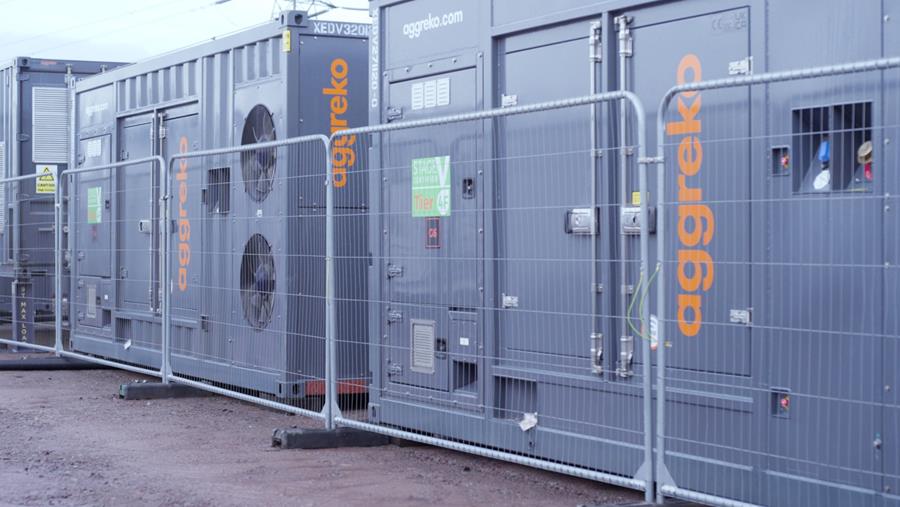 Aggreko fournit un ensemble de puissance de pontage HT pour la mise en service du plus grand projet de stockage d'énergie par batterie d'Europe