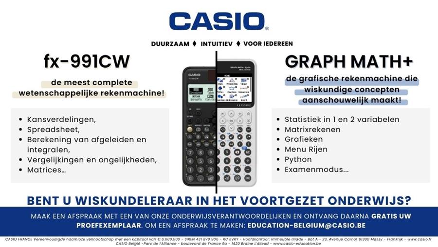 Chez CASIO, nous avons à cœur d’être à l’écoute de vos besoins
