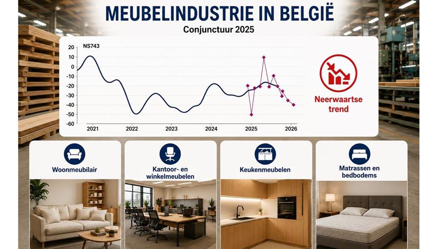 Conjunctuur meubelindustrie blijft onder druk